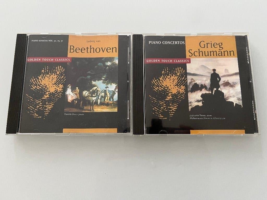 Pianoconcerten Beethoven en Schumann op 2 cd's, Ophalen of Verzenden, Zo goed als nieuw, Classicisme, Pianomuziek