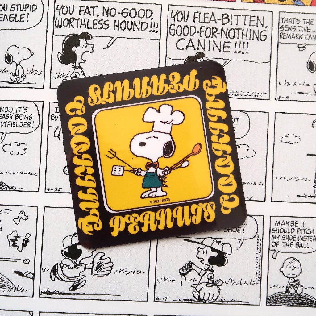 Kok Snoopy van Peanuts strips en tekenfilms sticker, Verzamelen, Stripfiguren, Nieuw, Plaatje, Poster of Sticker, Snoopy, Verzenden