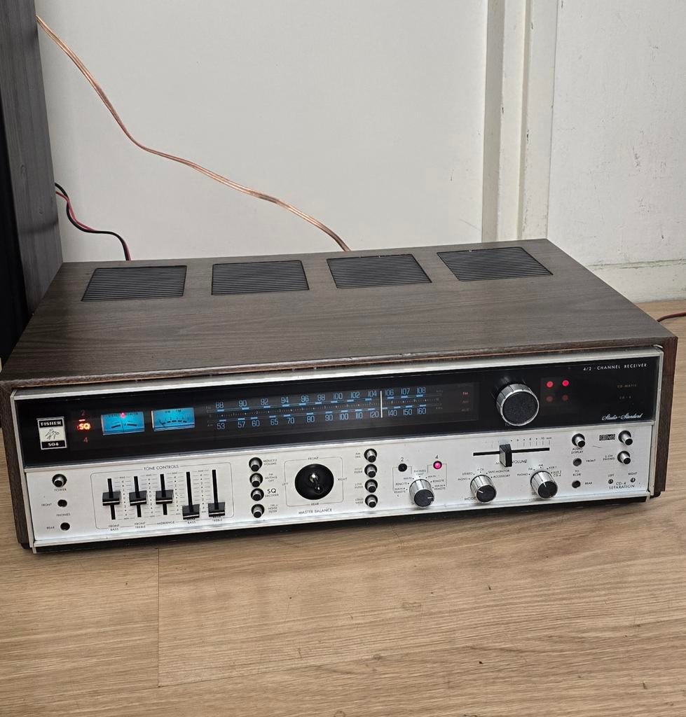 Fisher 504 Vintage Receiver - Audio Standard, 60 tot 120 watt, Ophalen, Overige merken, Gebruikt