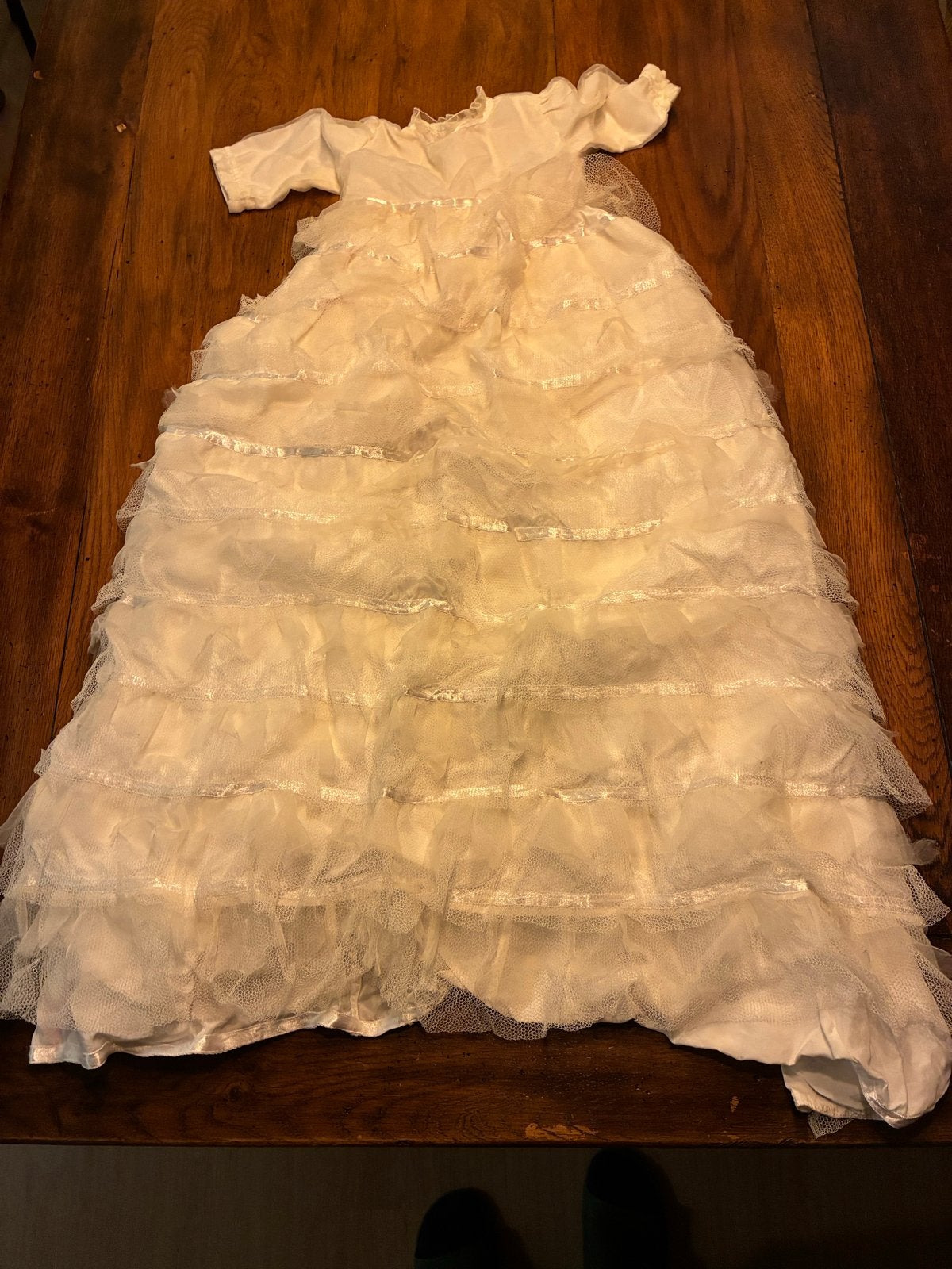 Prachtige Oude Doopjurk - Vintage Babykleding, Ophalen of Verzenden, Gebruikt, Jongen of Meisje