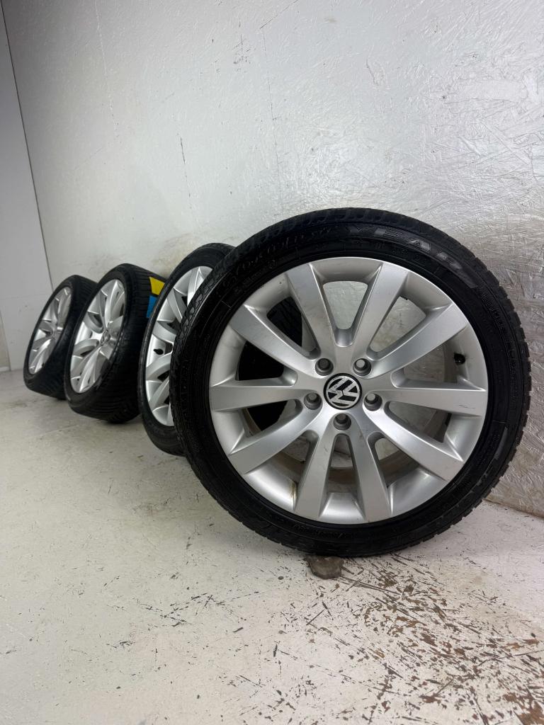 Originele Volkswagen Scirocco Eos velg 17" 5x112 Long Beach, Niet ingevuld, Gebruikt, Banden en Velgen, Niet ingevuld