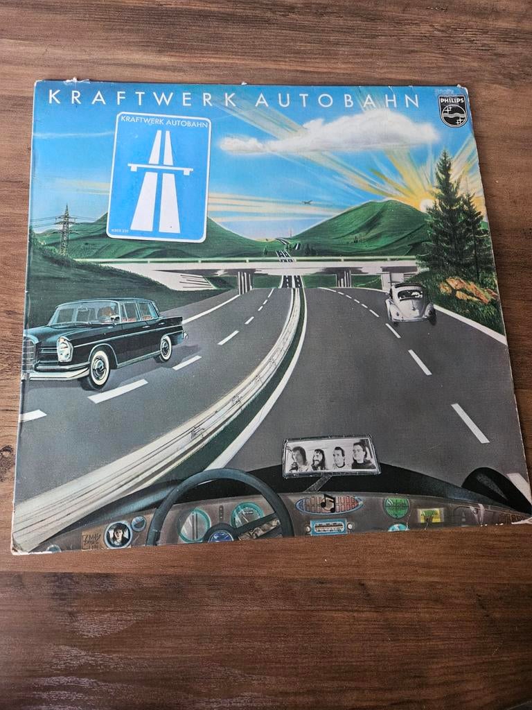 Kraftwerk - Autobahn LP (Philips, 1974), Gebruikt, Originele persing, Ophalen of Verzenden, 1970 - 1979