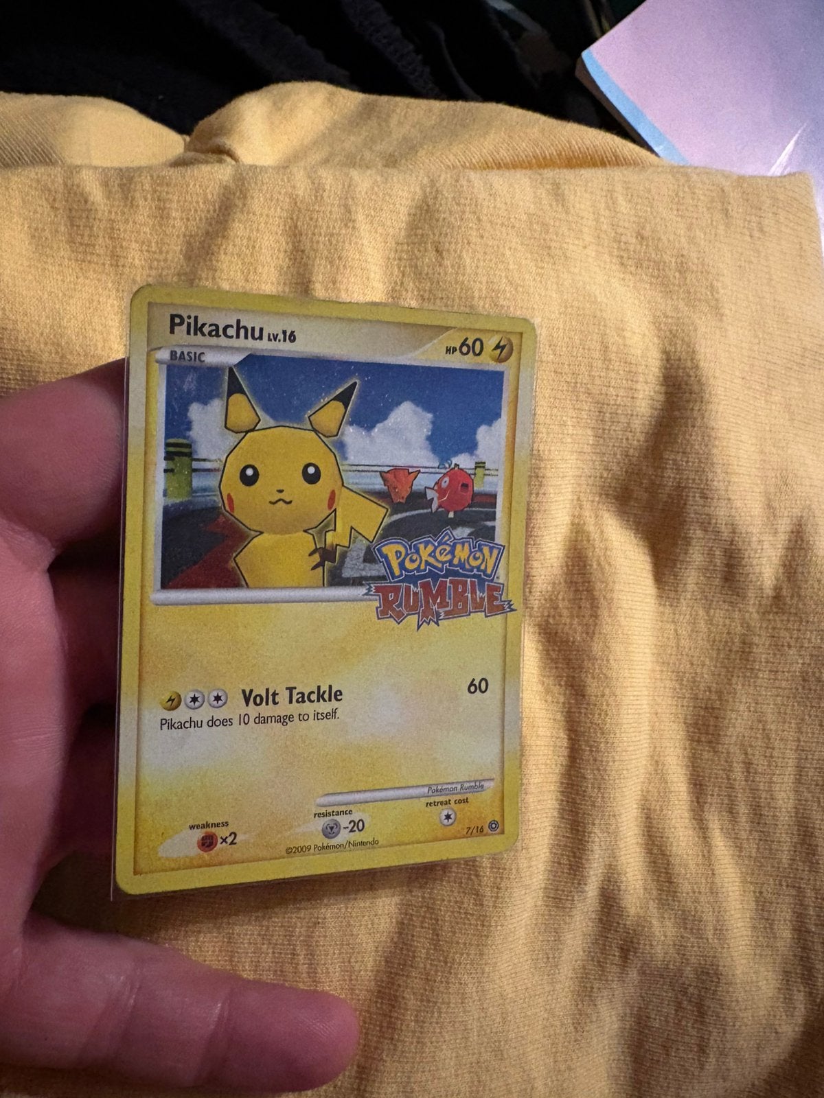 Pikachu rumble, Hobby en Vrije tijd, Ophalen of Verzenden, Zo goed als nieuw, Meerdere kaarten, Foil