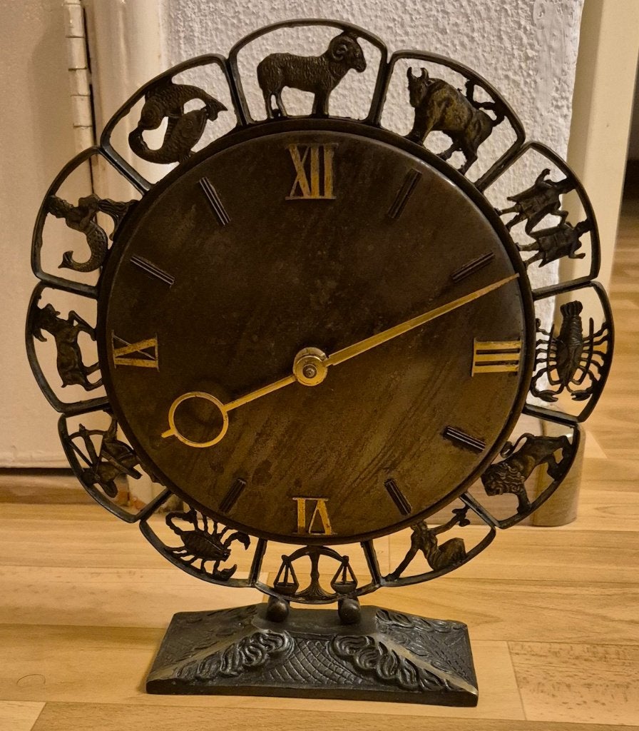 Junghans modernist Zodiac klok jaren 70 (1970)., Ophalen of Verzenden