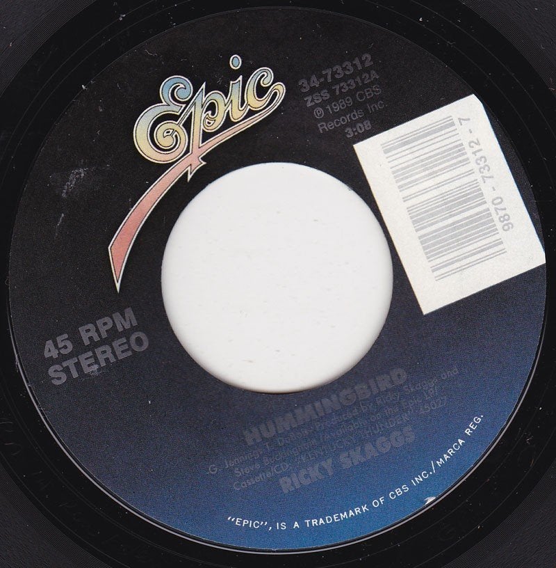 Ricky Skaggs - Hummingbird 7", Ophalen of Verzenden, Zo goed als nieuw, 7 inch, Country en Western
