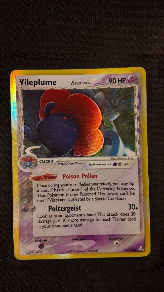 Vileplume δ 3 17 Holon Phantoms | Pokemon kaart, Ophalen, Zo goed als nieuw, Losse kaart, Foil