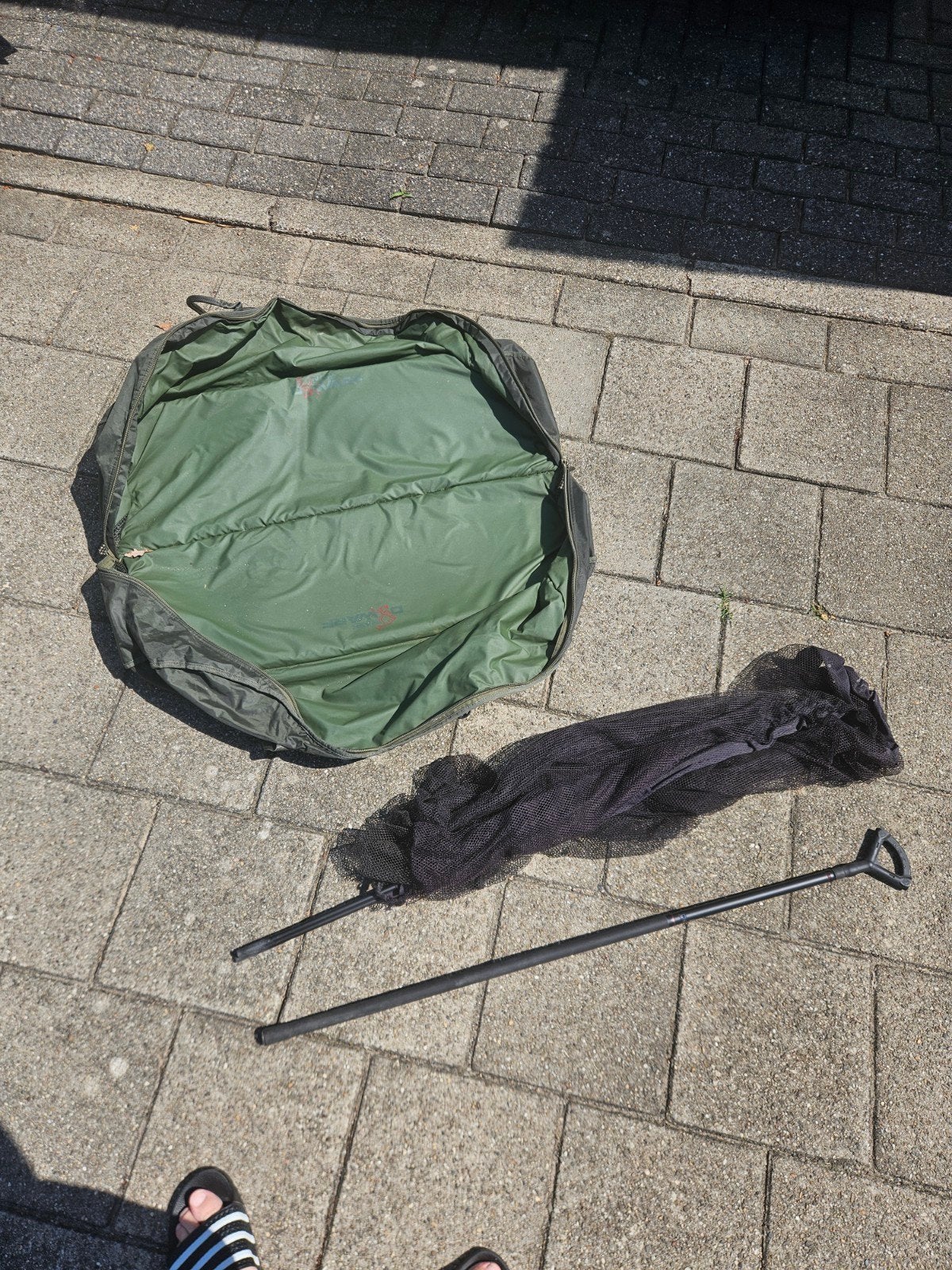 groot karper schepnet met landings/onthaakmat, Watersport en Boten, Hengelsport | Karpervissen, Ophalen, Net of Fuik