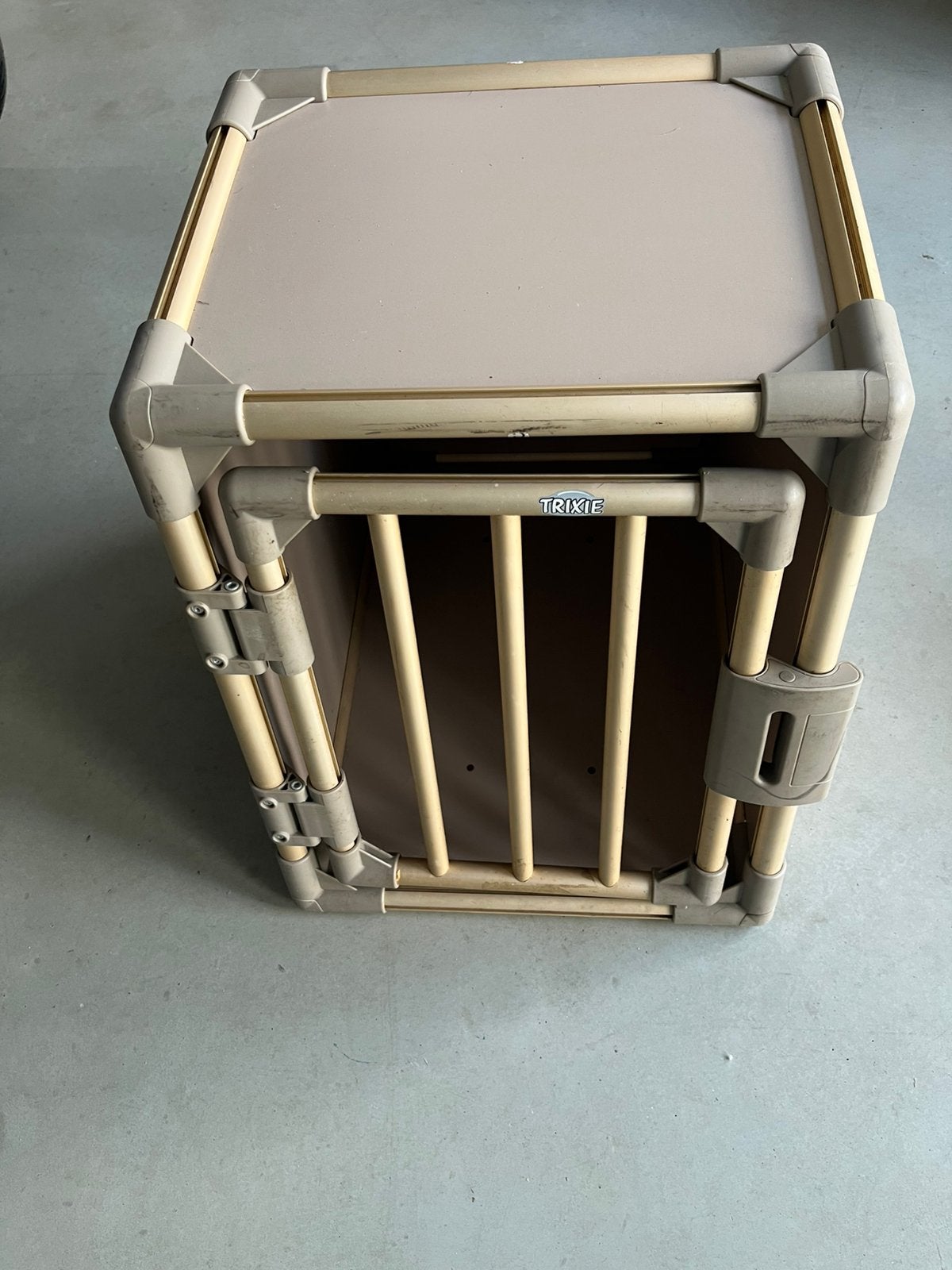 Trixie hondenbench transportbox speciale kleur rose goud, Ophalen, Zo goed als nieuw