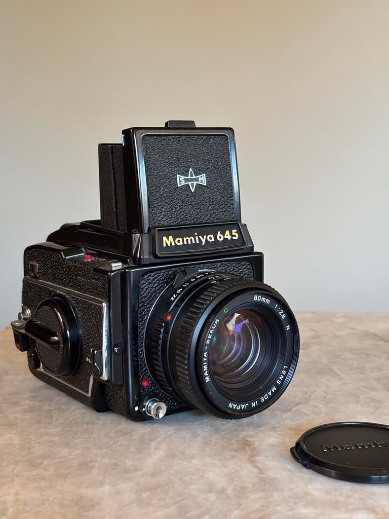 Mamiya 645 1000S met 80mm f/2.8 N lens, Ophalen of Verzenden, Gebruikt, Spiegelreflex, Overige Merken