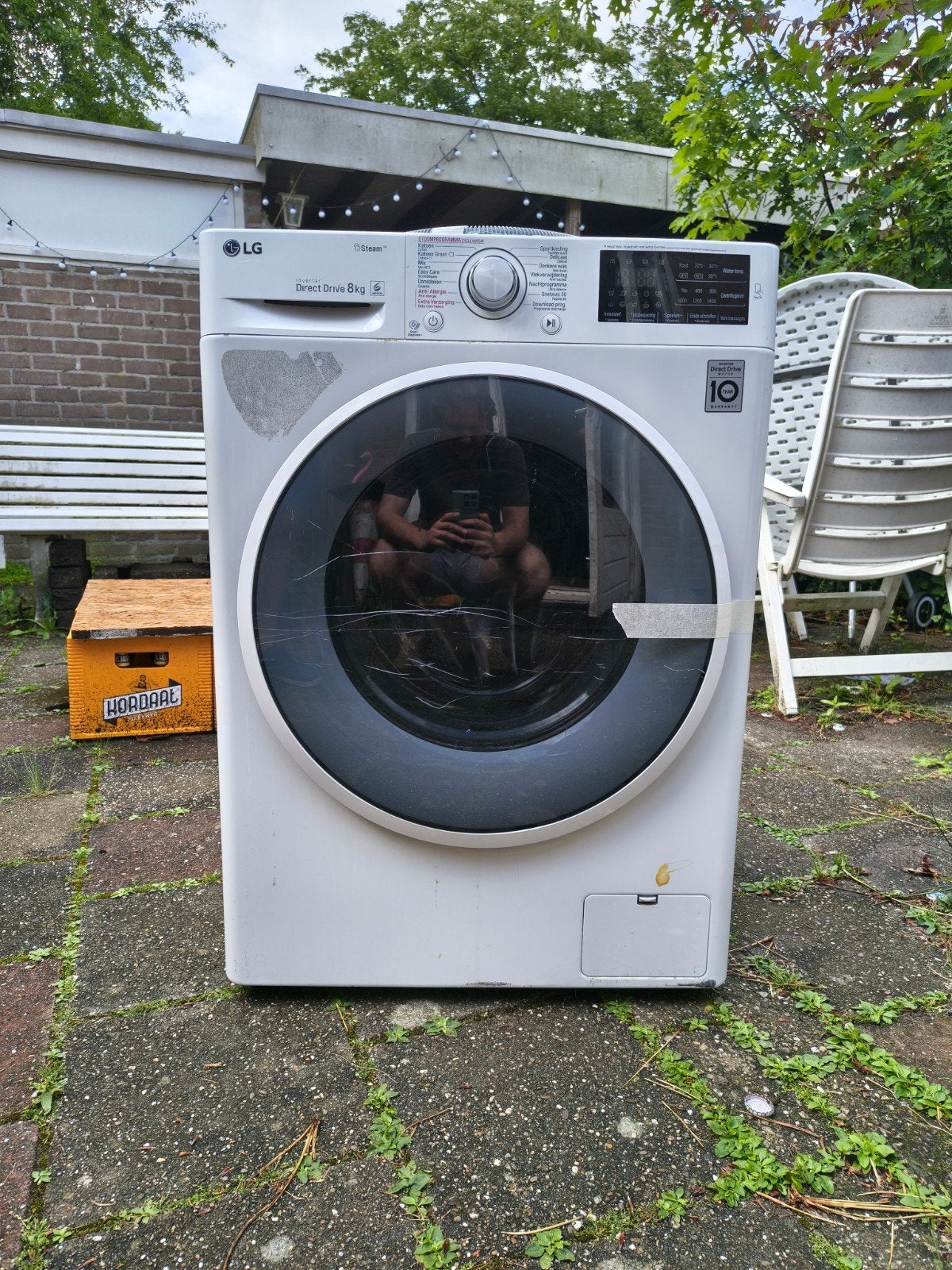 Gratis ophalen: LG Direct Drive 8kg Wasmachine, Witgoed en Apparatuur, Wasmachines, Ophalen, 1200 tot 1600 toeren, Gebruikt, 8 tot 10 kg