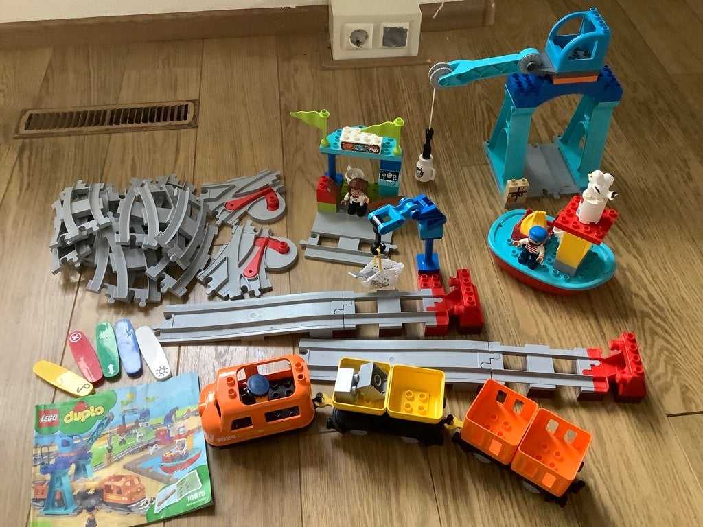 duplo Cargo train set 10875, Gebruikt, Ophalen of Verzenden, Compleet, Duplo