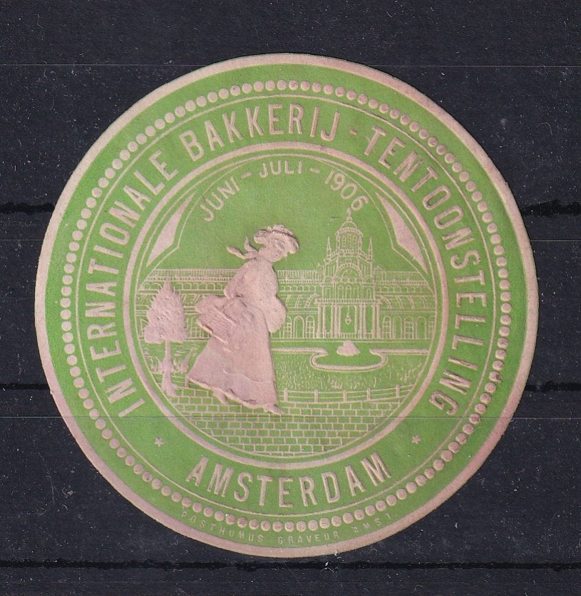 A223)1906 vignet Internationale bakkerij tentoonst Amsterdam, Ophalen of Verzenden, T/m 1940, Postfris