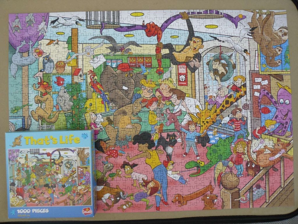 Goliath That’s life puzzel Pet shop., Ophalen of Verzenden, 500 t/m 1500 stukjes, Zo goed als nieuw, Legpuzzel