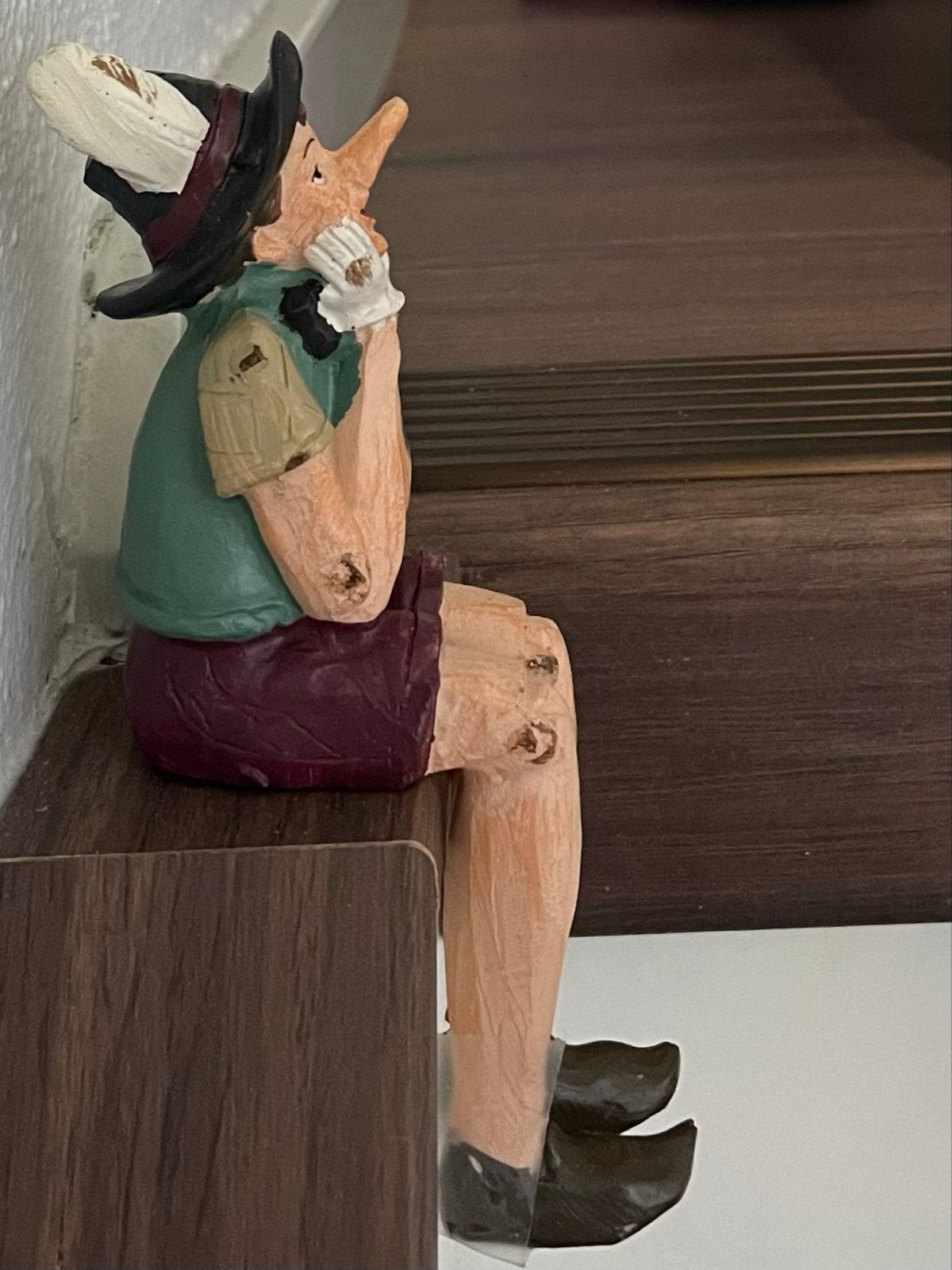 Pinokkio beeldje - Decoratieve houten pop, Ophalen of Verzenden, Gebruikt, Mens