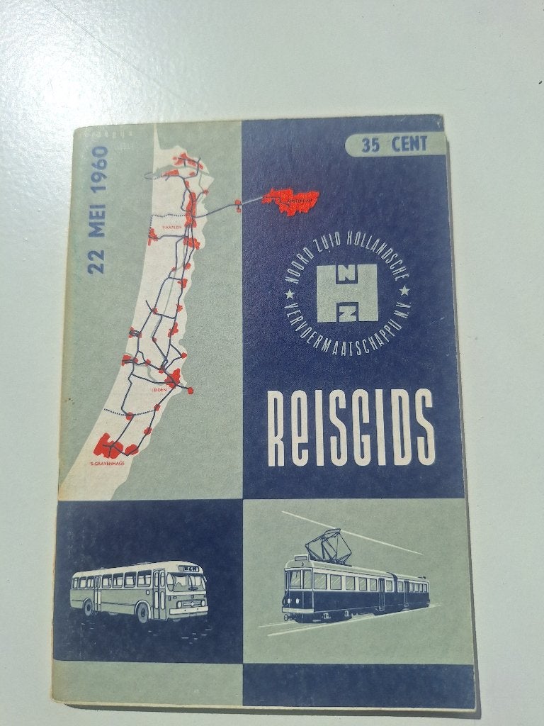 NOORD-ZUID HOLLANDSCHE VERVOERSMAATSCHAPPIJ - 22 MEI 1960, Verzamelen, Ophalen of Verzenden, Gebruikt, Bus of Metro, Overige typen