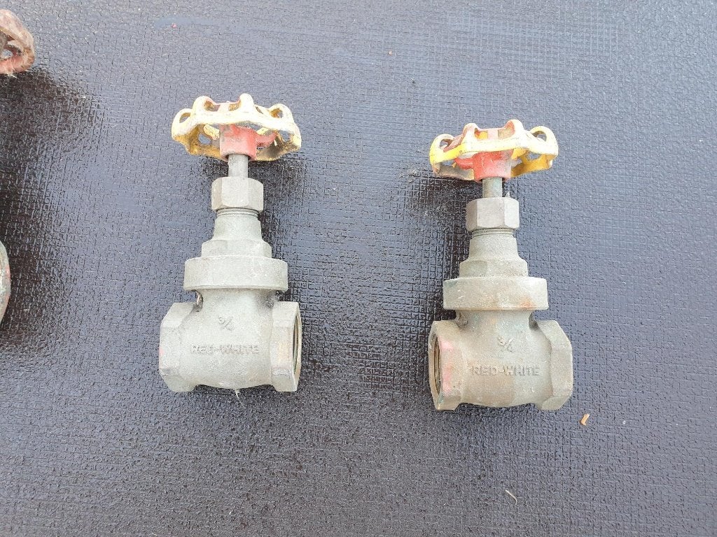 8 Schuifafsluiter/kranen van 2 duims tot 3/8"", Ophalen, Gebruikt, Koper of Messing