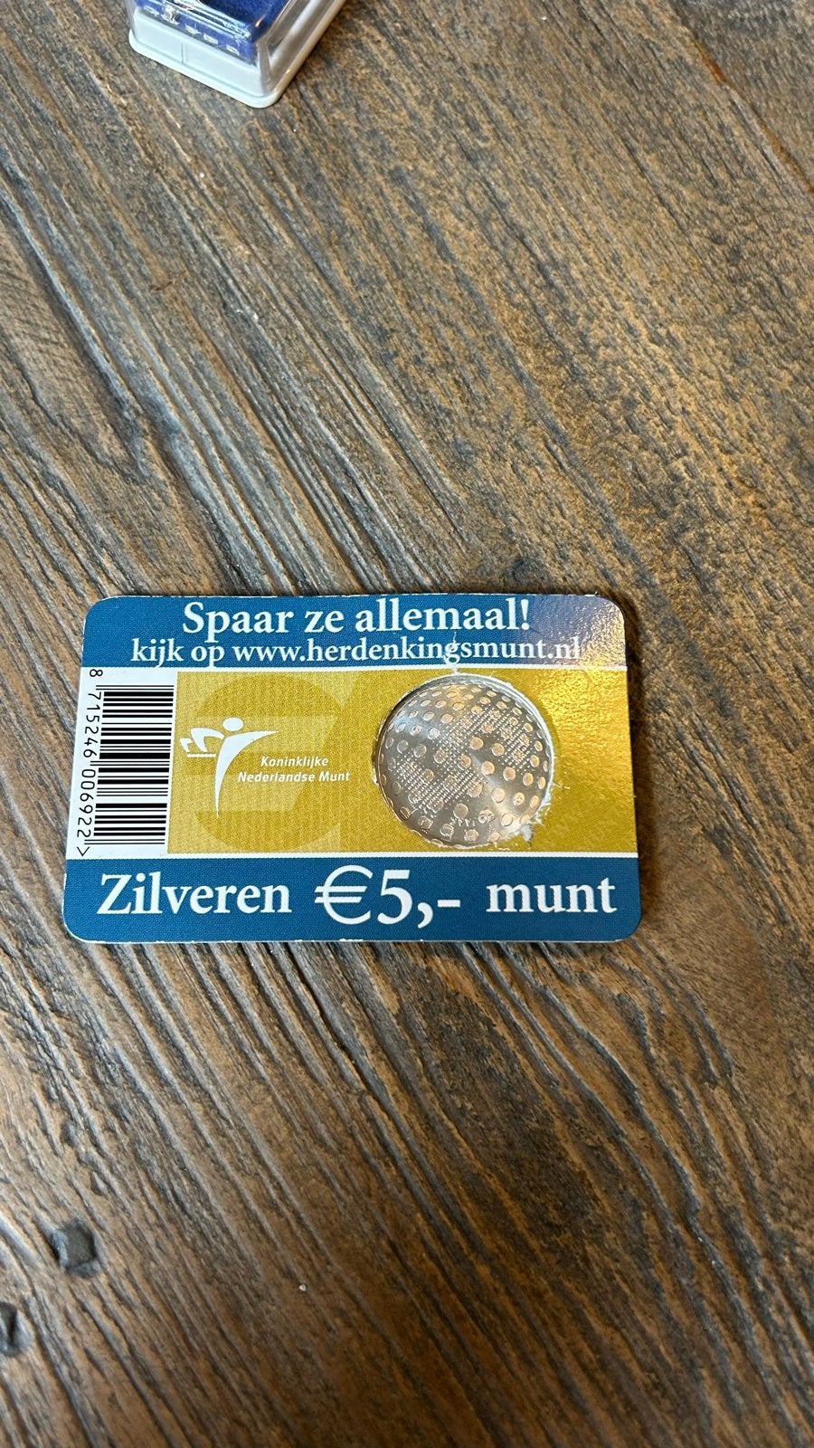 Zilveren €5 munt - 60 jaar Vrede en Vrijheid, Postzegels en Munten, Koningin Beatrix, Zilver, Euro's, Ophalen of Verzenden
