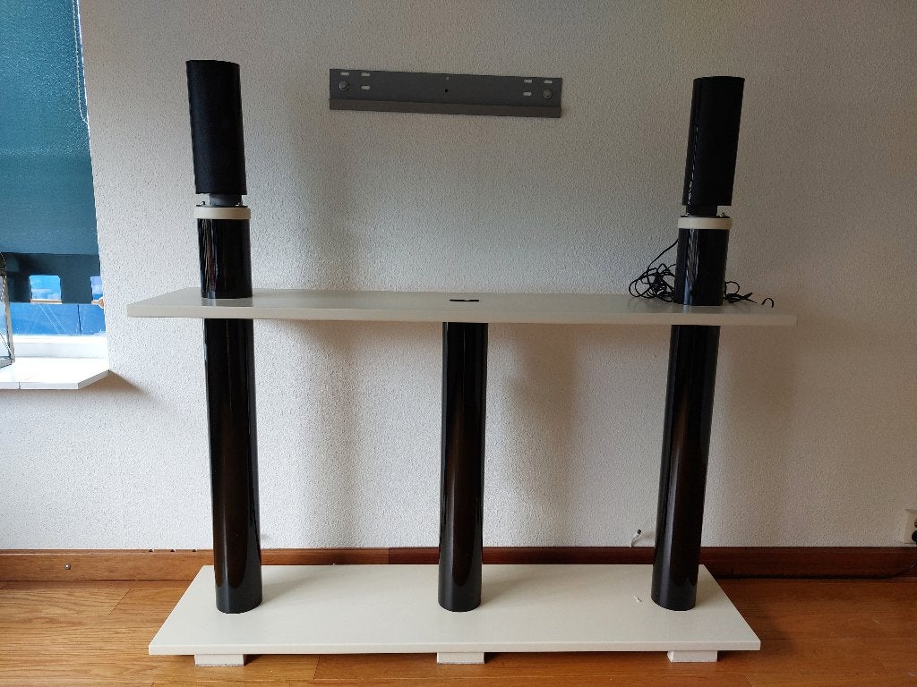 Harman / Kardon Boxen met TV-meubel, Ophalen, Gebruikt, 100 tot 150 cm, Overige materialen