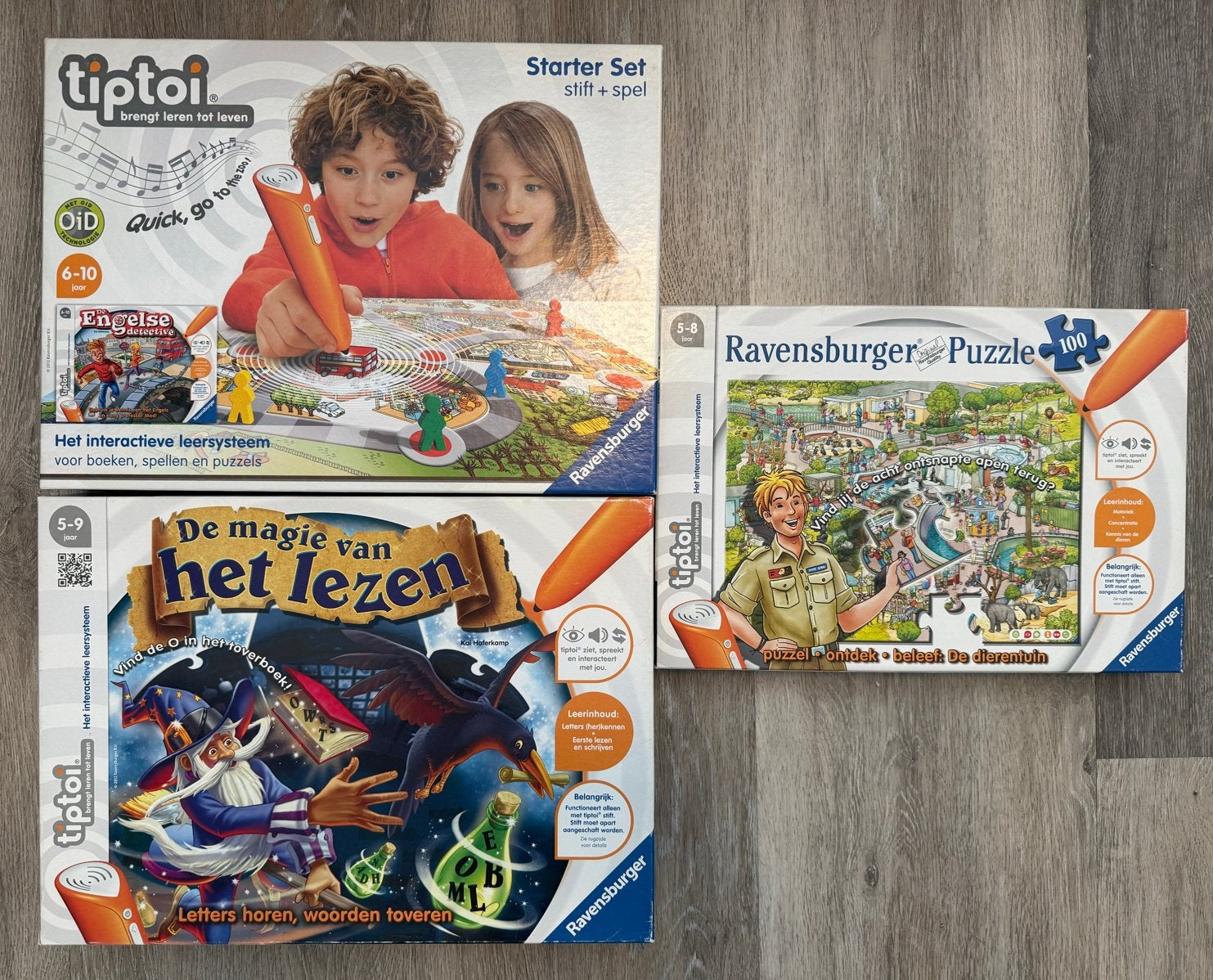 Tiptoi Starter Set, De Magie van het Lezen, Dierent, Ophalen of Verzenden, Gebruikt, Puzzelen, Met geluid