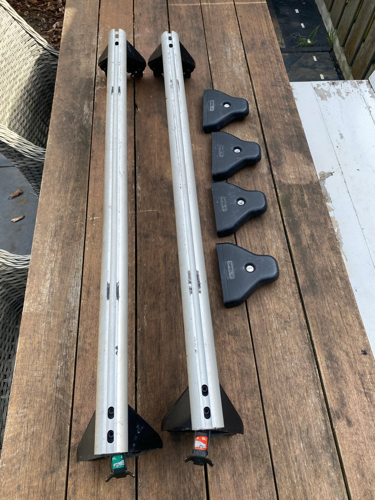 Originele Opel dakdragers voor Meriva (2003-2010), Ophalen, Gebruikt