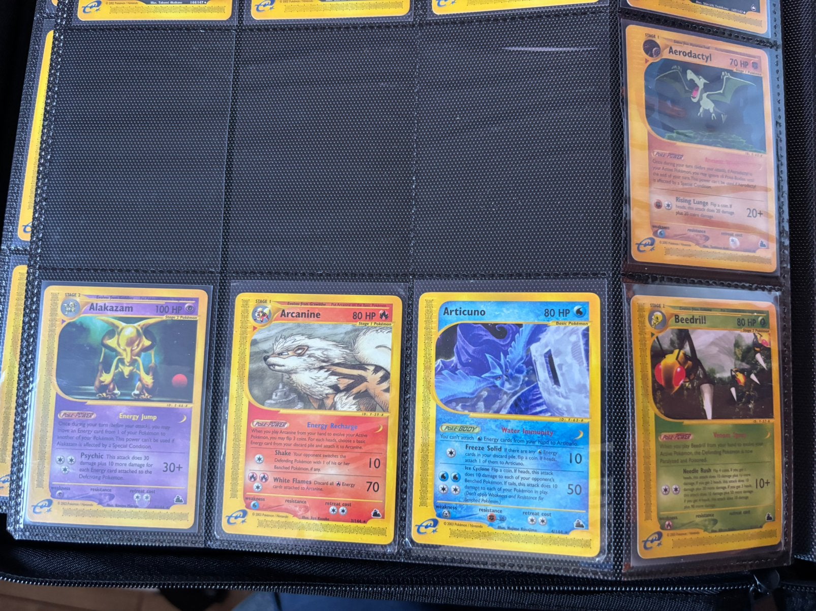 Pokemon complete nm skyridge set 144/144, Ophalen of Verzenden, Gebruikt, Meerdere kaarten, Foil