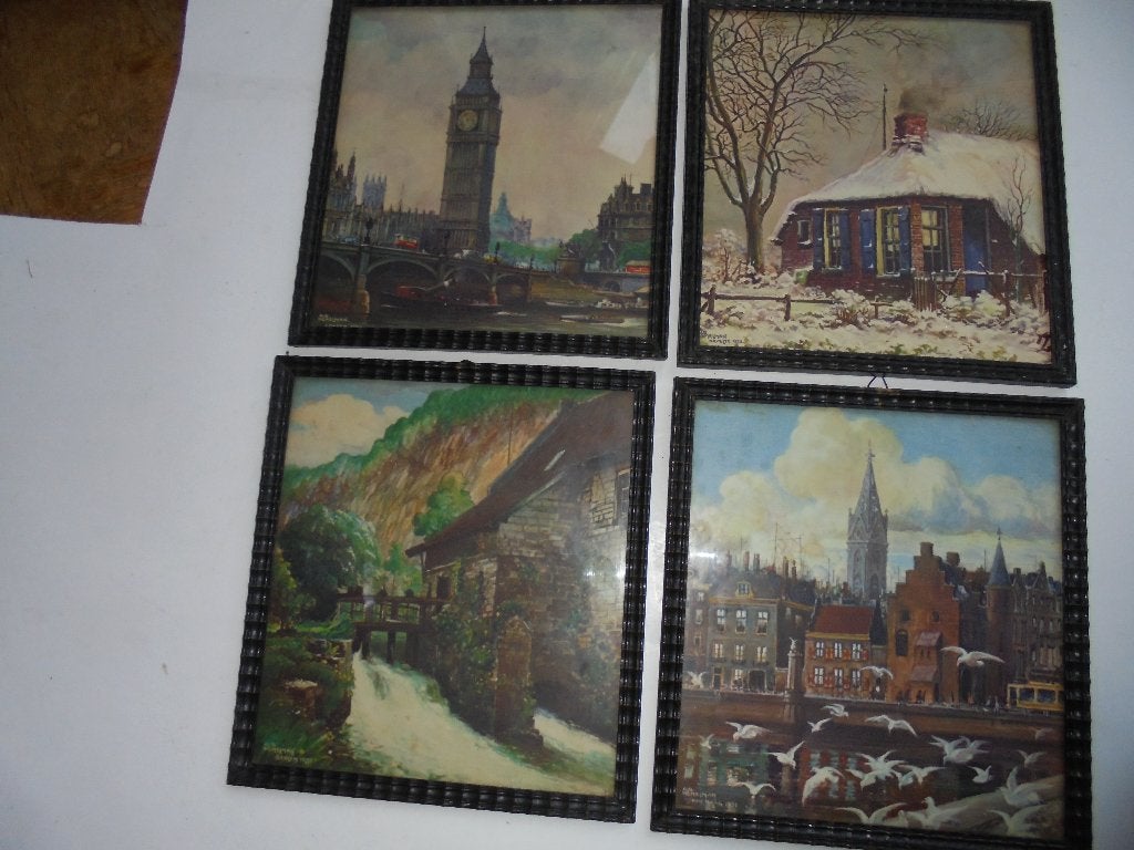5 x Lijstjes rond 1910 Albert Hemelman Havelte Geulem, Ophalen