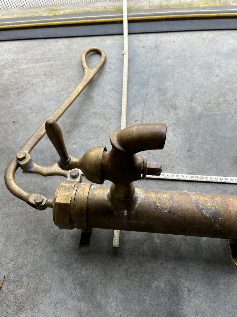 Antieke koperen waterpomp, Tuin en Terras, Waterpompen, Ophalen, Gebruikt, Handmatig, Overige typen