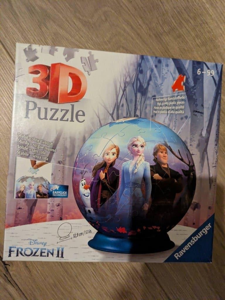 3D puzzel Frozen Elza en Anna - Zo goed als nieuw, Ophalen of Verzenden, Meer dan 50 stukjes, Zo goed als nieuw, 6 jaar of ouder