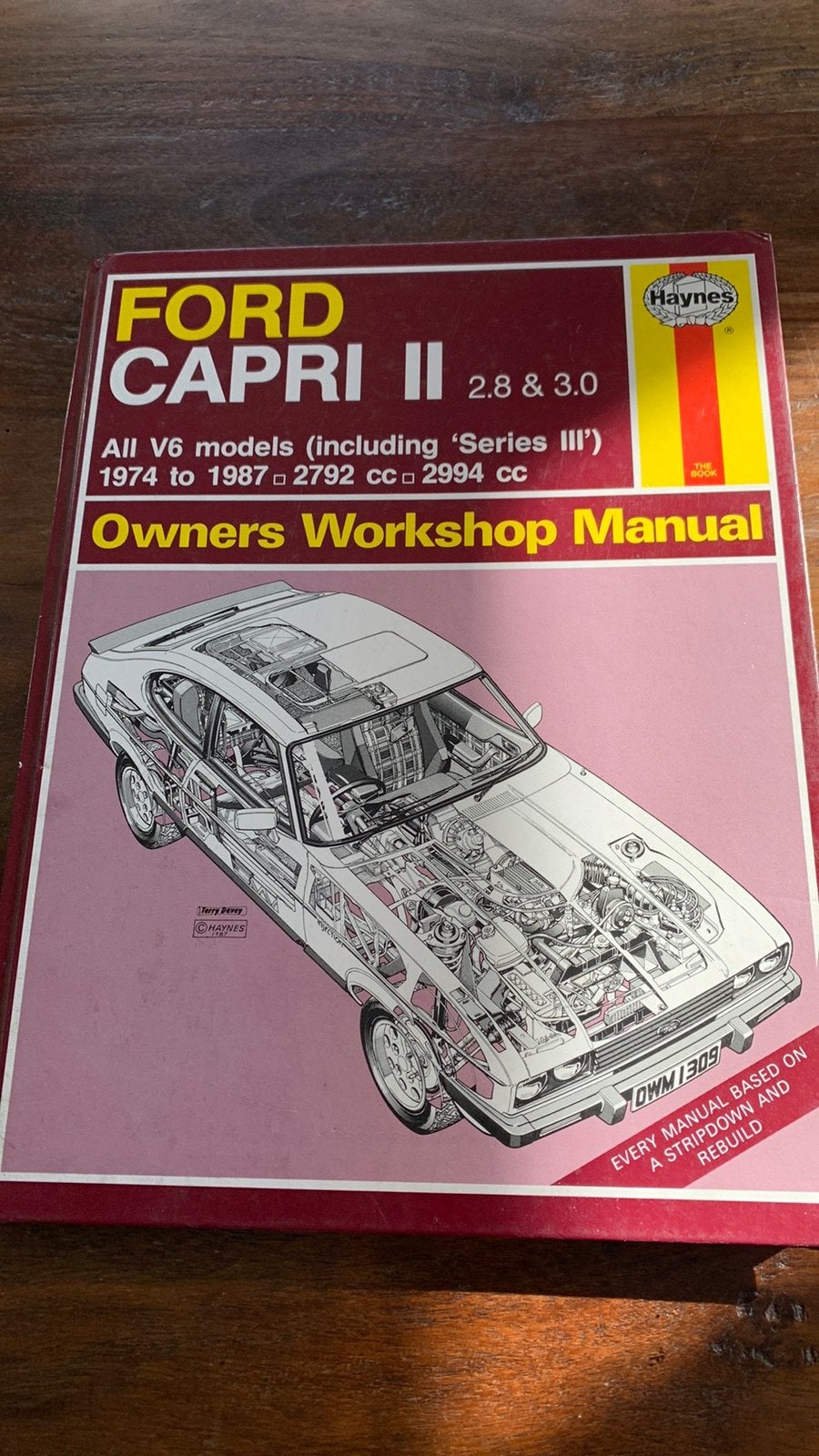 Ford capri werkplaats boek 2.8 en 3 ltr motor, Ophalen of Verzenden