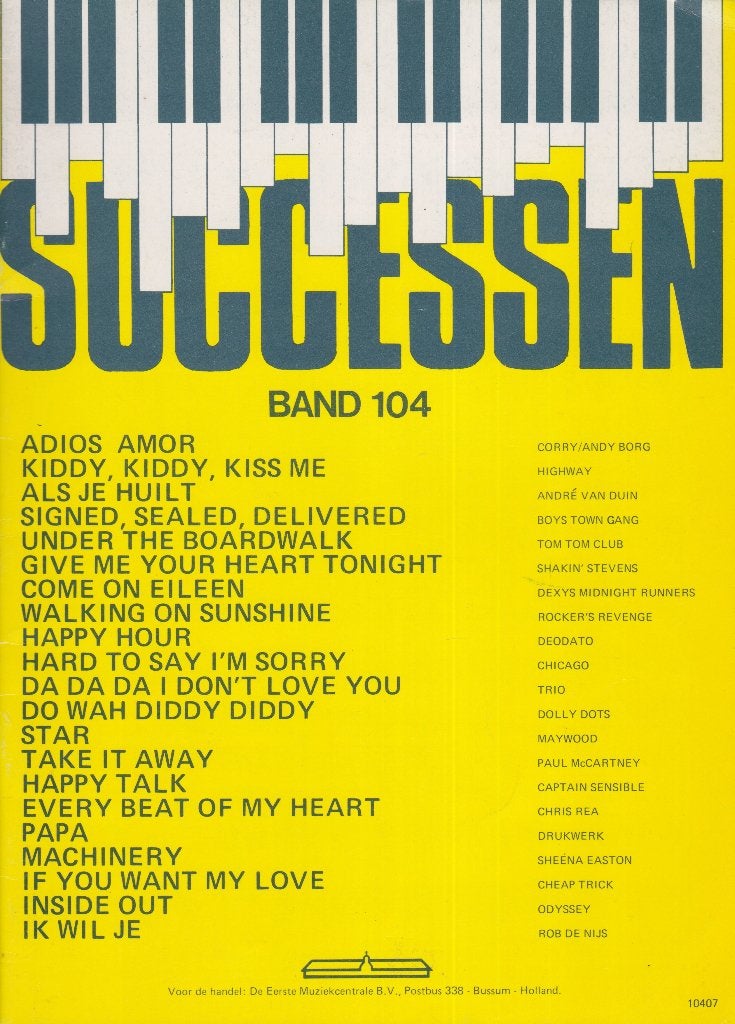 SUCCESSEN - BAND 104, Ophalen of Verzenden, Gebruikt, Artiest of Componist, Populair
