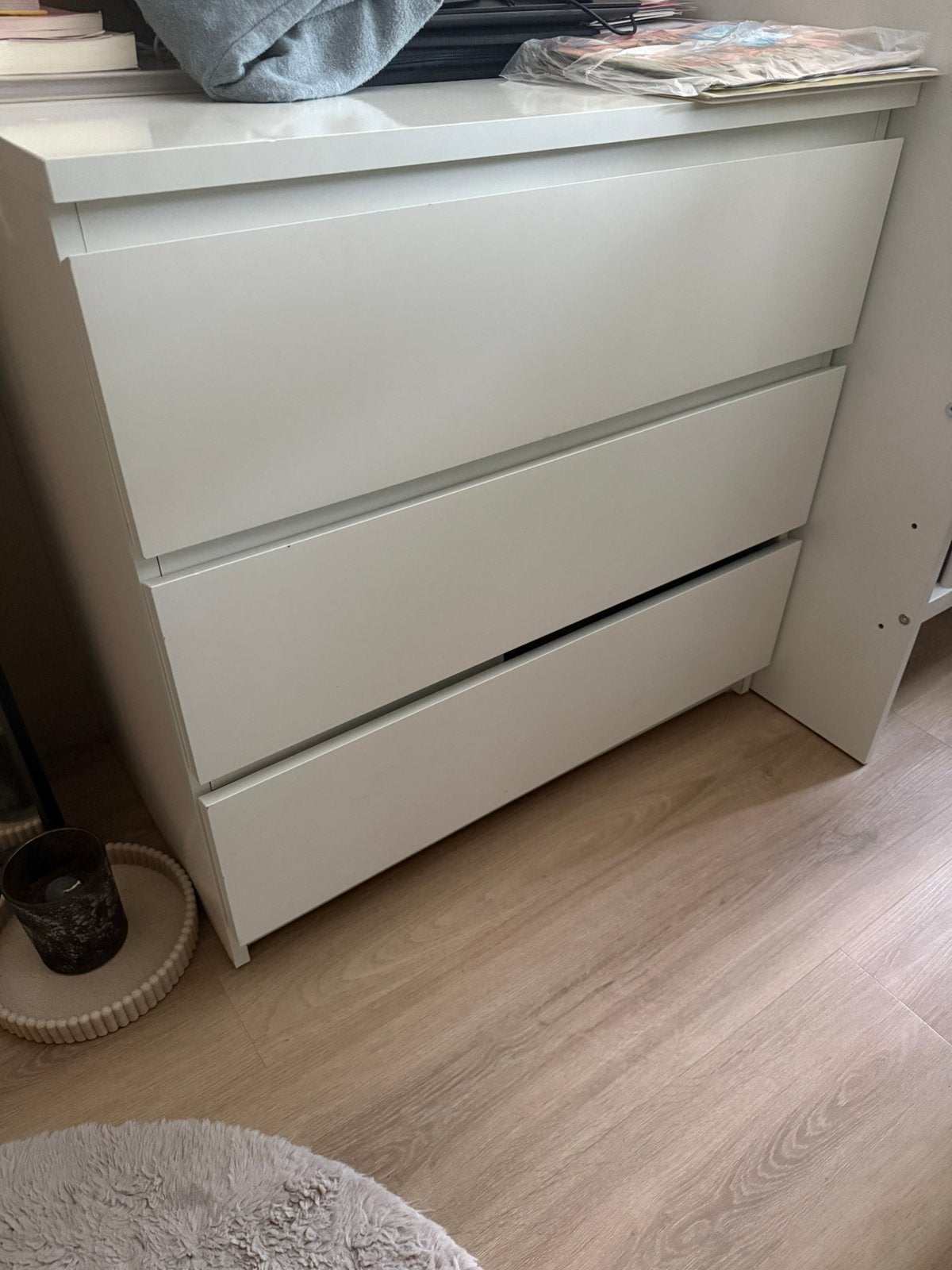 IKEA Malm kast wit, Ophalen, Gebruikt, 50 tot 100 cm, 3 of 4 laden