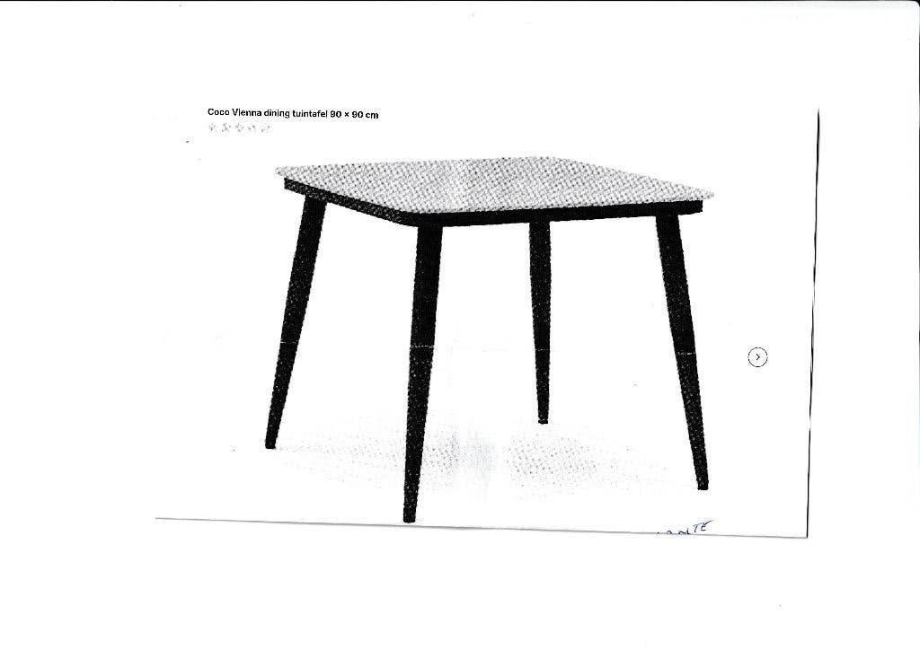 Tuintafel, Tuin en Terras, Tuintafels, Ophalen, Zo goed als nieuw, Rechthoekig, Overige materialen