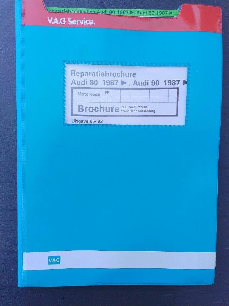 Audi 80 B3 1,6 dealer werkplaatsboek carburateur PP, Ophalen of Verzenden, Gelezen, Audi