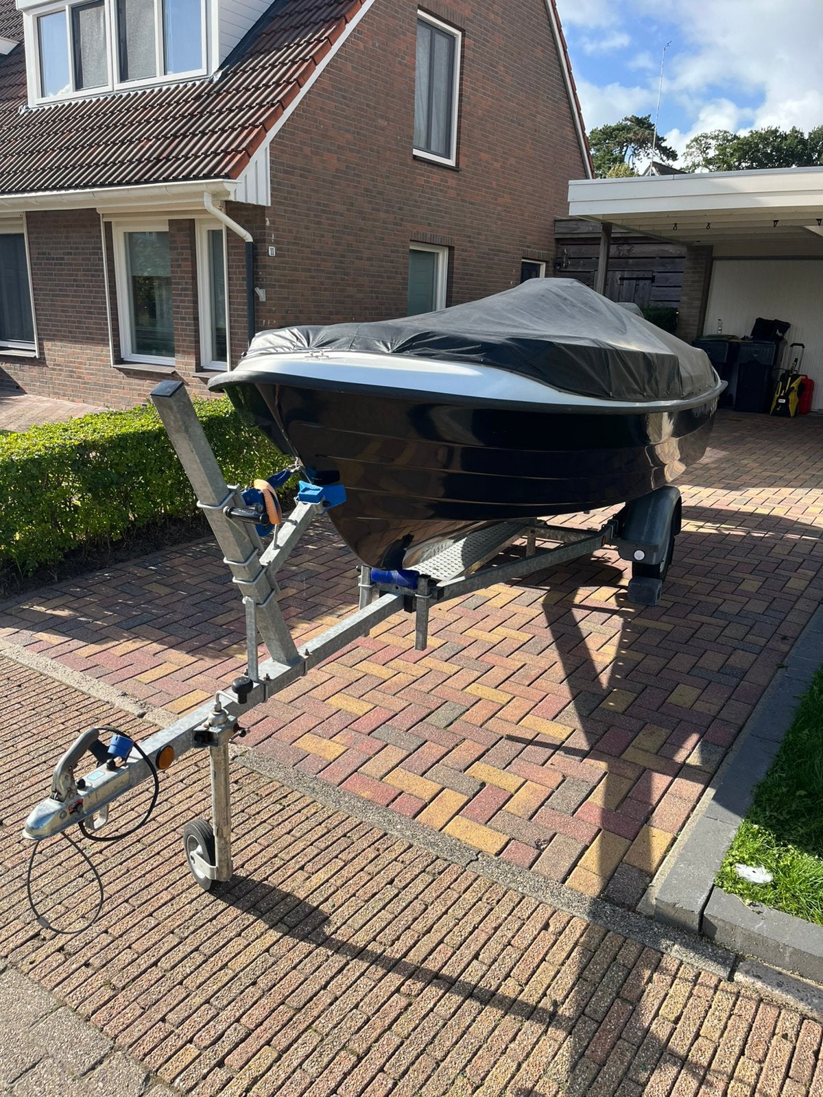 Seafinder 435 incl. 30pk Suzuki en trailer, vaarklaar!, Watersport en Boten, Sloepen, Ophalen, Kunststof, Gebruikt, 4 m