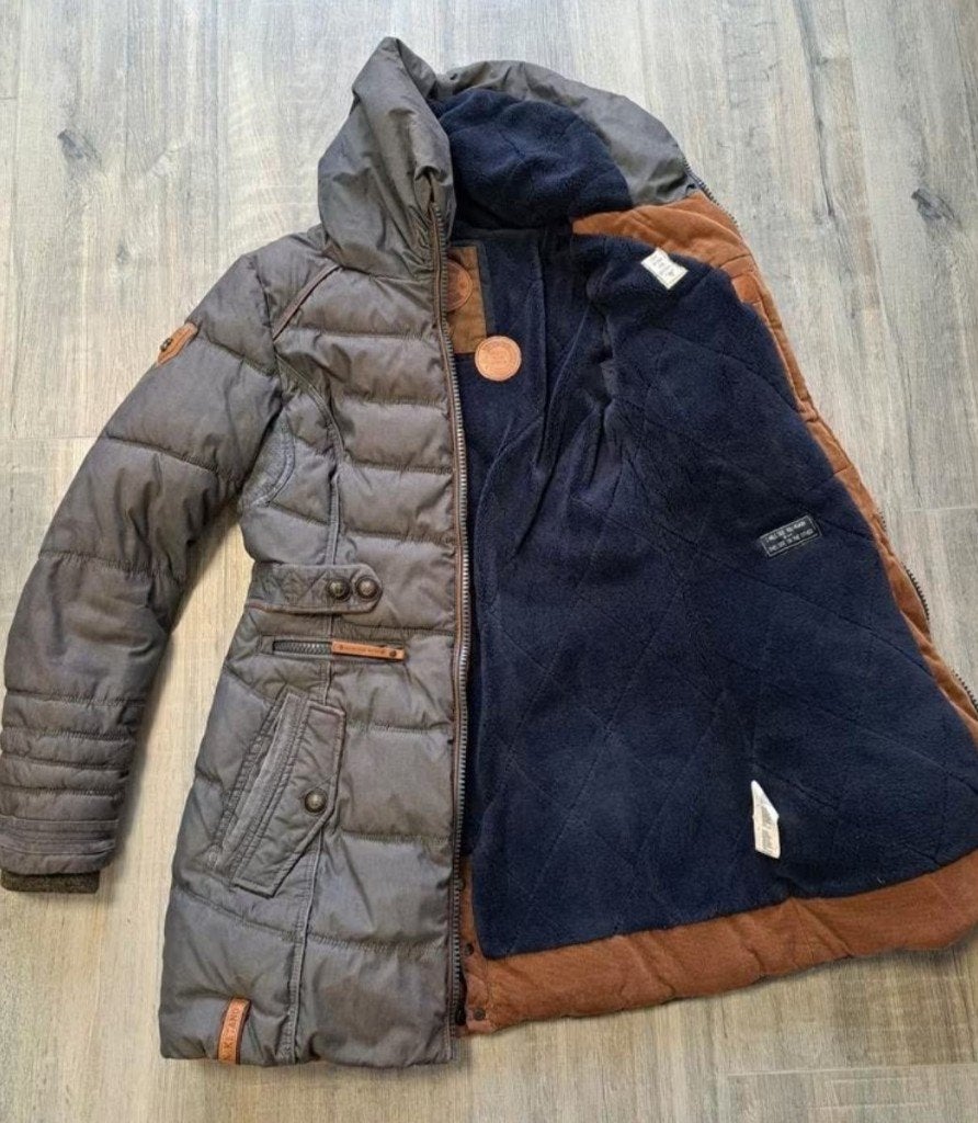 Naketano Winterjas Zwart Maat S, Kleding | Dames, Zwart, Ophalen of Verzenden, Zo goed als nieuw, Maat 36 (S)