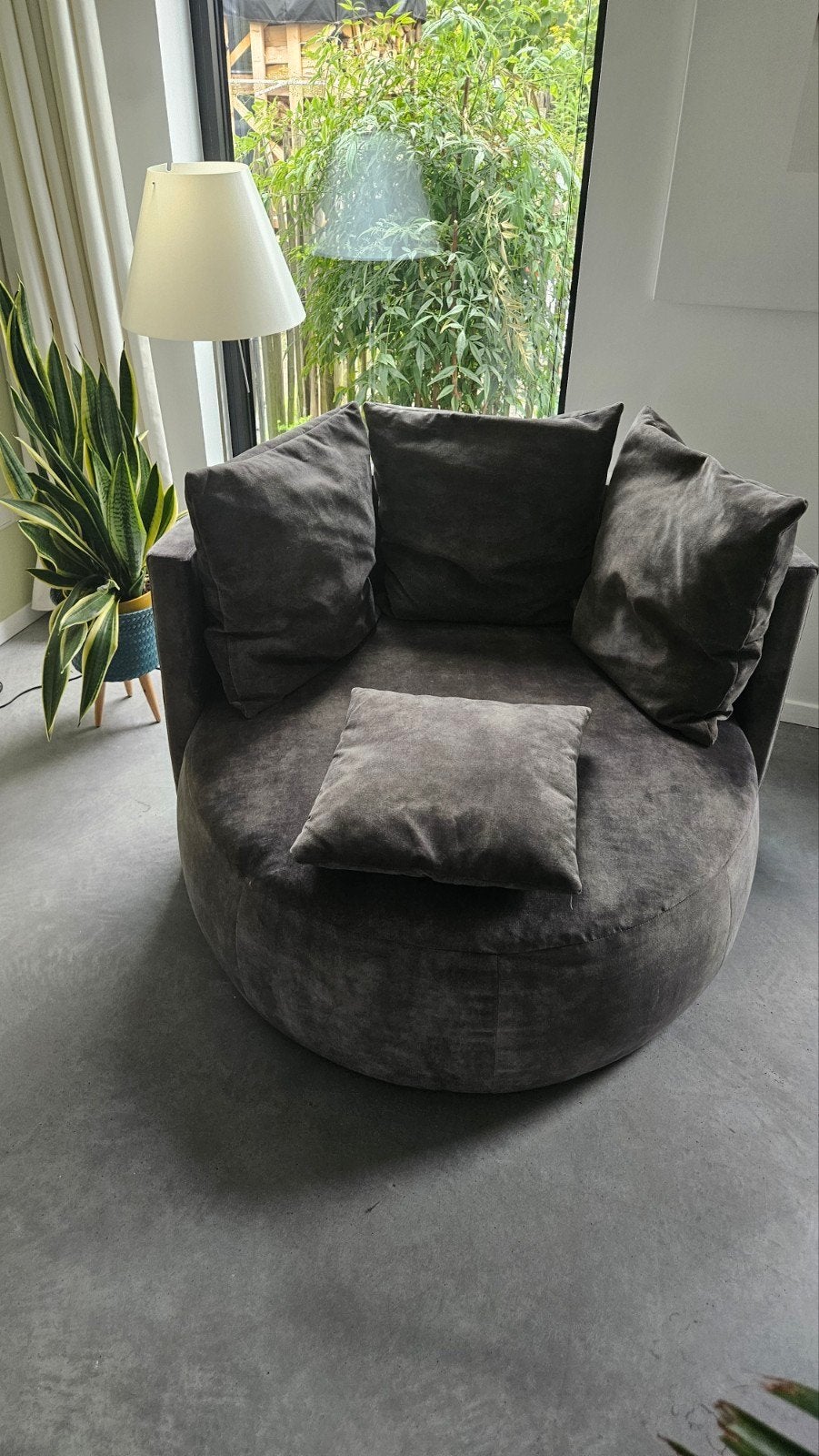 Passe Partout Pastille Lounge. Ronde fauteuil met rugleuning, Huis en Inrichting, Fauteuils, Ophalen, 100 tot 125 cm, Design, Zo goed als nieuw