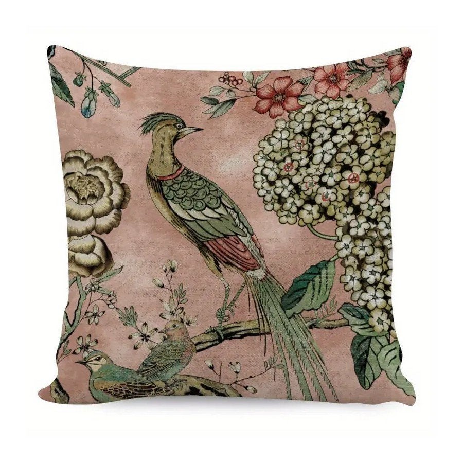 Kussenhoes Chinoiserie 45 x 45 cm, Meerkleurig, Vierkant, Nieuw, Ophalen of Verzenden