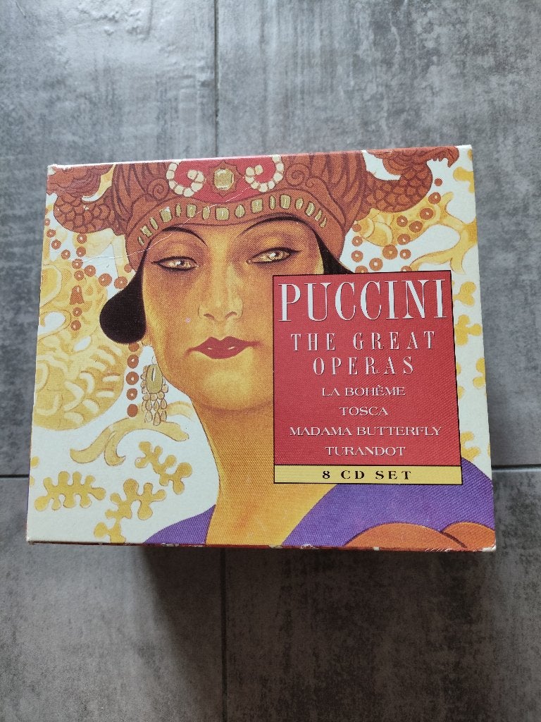 The Great Operas Puccini box met 8 cd's, Ophalen of Verzenden, Classicisme, Zo goed als nieuw, Kamermuziek