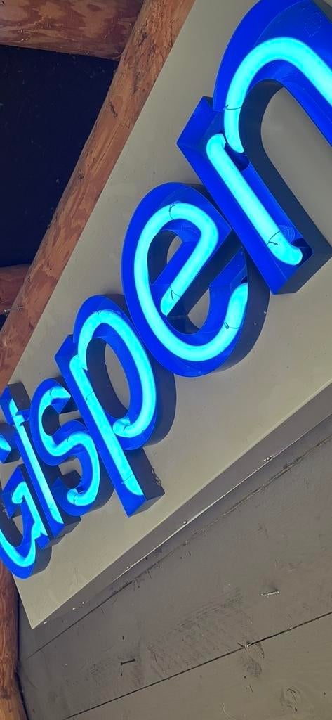 Vintage Gispen Neon Verlichting - Uniek Lichtobject, Ophalen