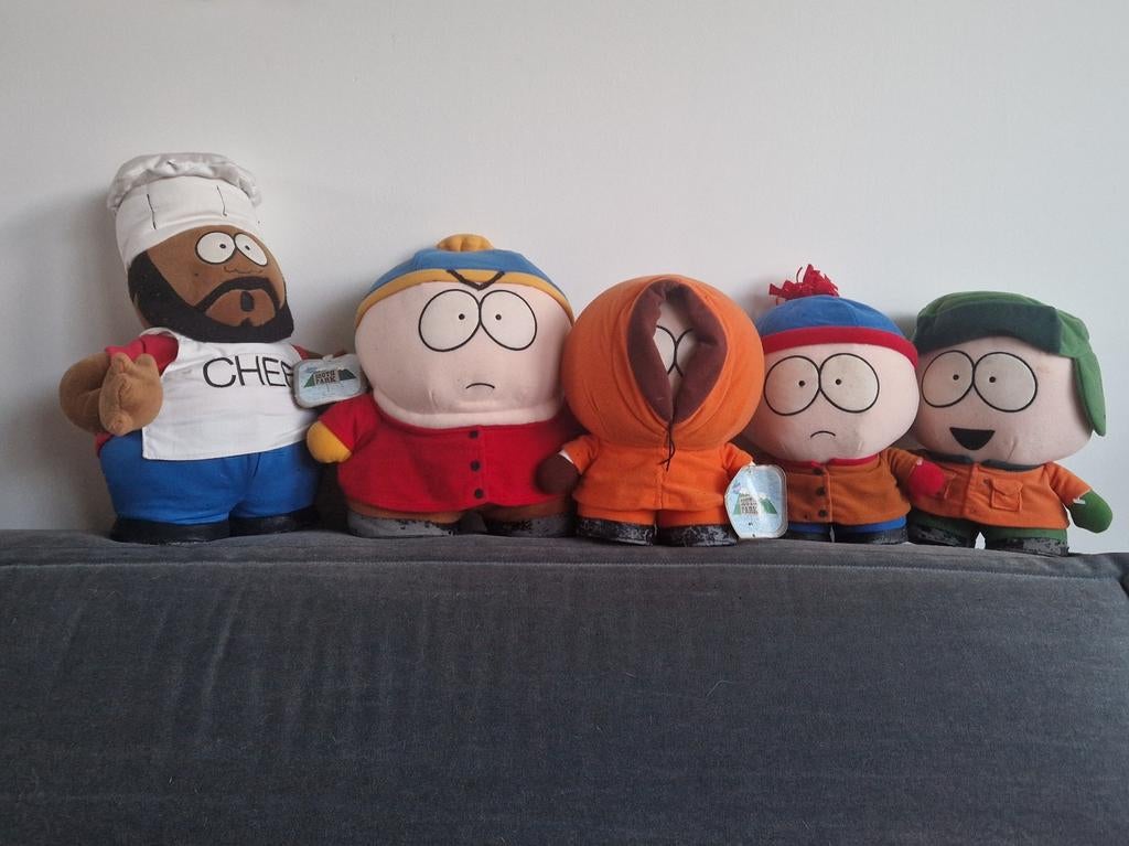 Originele South Park Knuffels 1998 - Complete Set!, Kinderen en Baby's, Speelgoed | Knuffels en Pluche, Gebruikt, Overige typen