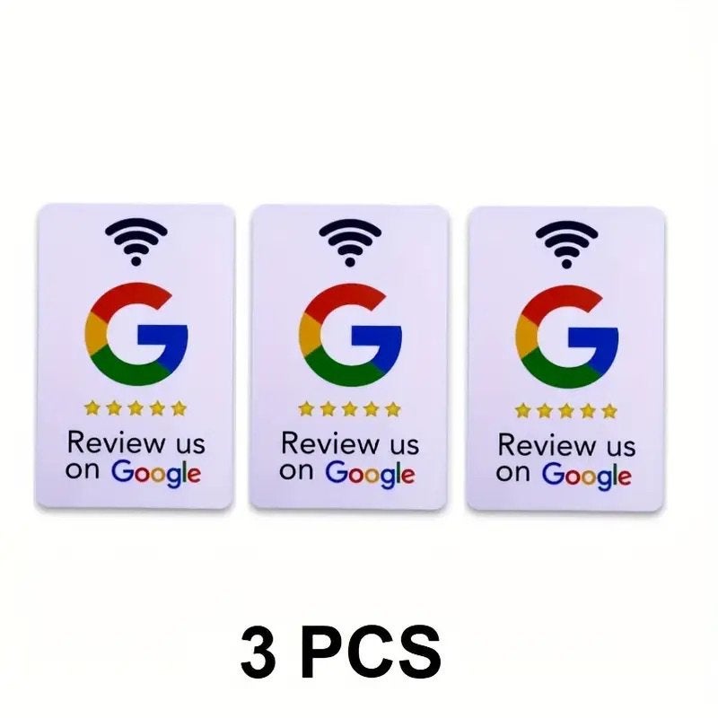 Google Review Kaarten - Verzamel moeiteloos reviews - 3 pcs, Verzenden, Nieuw, Overige thema's