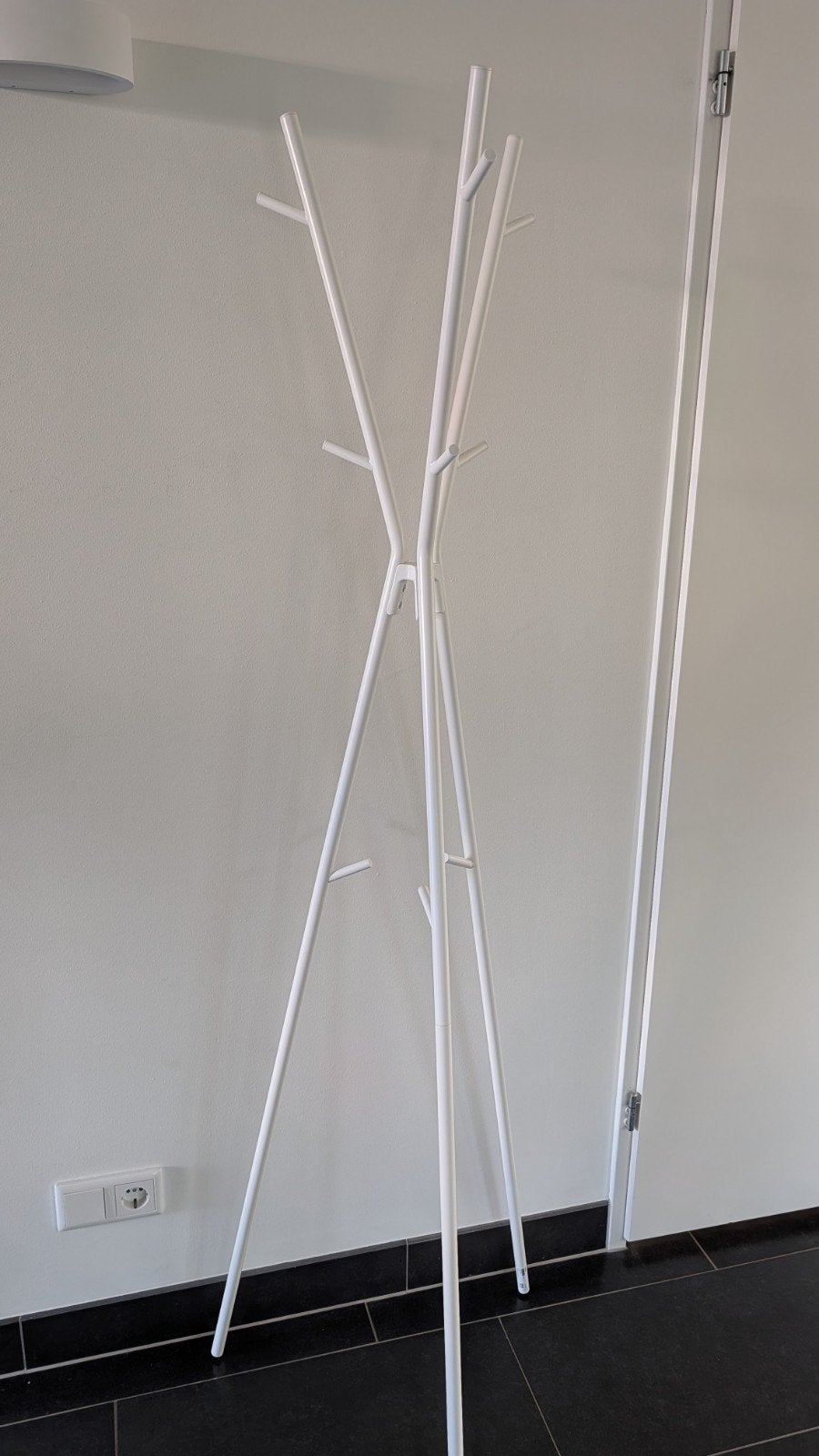 IKEA Ekrar kapstok, wit, zo goed als nieuw, Ophalen, Zo goed als nieuw, Metaal, Staande kapstok