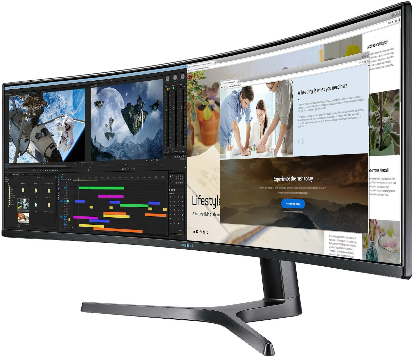 Samsung QLED 49" (49RG90SSR) Zwart Nieuw compleet in doos, Computers en Software, Ophalen, Zo goed als nieuw, 60 Hz of minder