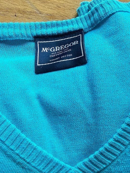 McGregor dunne soepele trui - 100% katoen XL, Kleding | Heren, Truien en Vesten, Ophalen of Verzenden, Zo goed als nieuw, Blauw