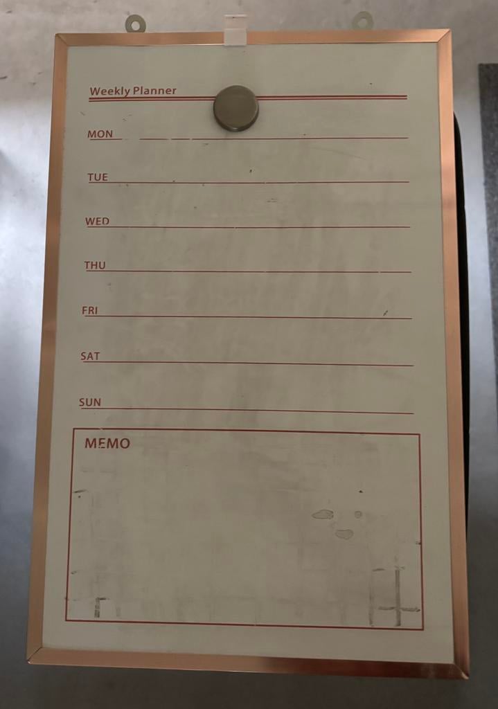 Weekplanner, Huis en Inrichting, Woonaccessoires | Memoborden, Ophalen of Verzenden, Gebruikt