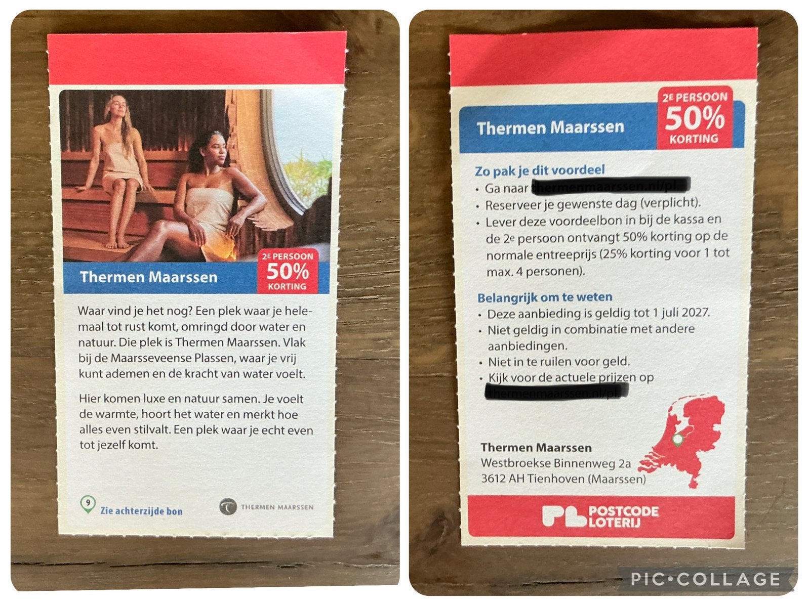 Kortingsbon voor sauna Thermen Maarssen (KWF), Kortingsbon, Spa of Sauna