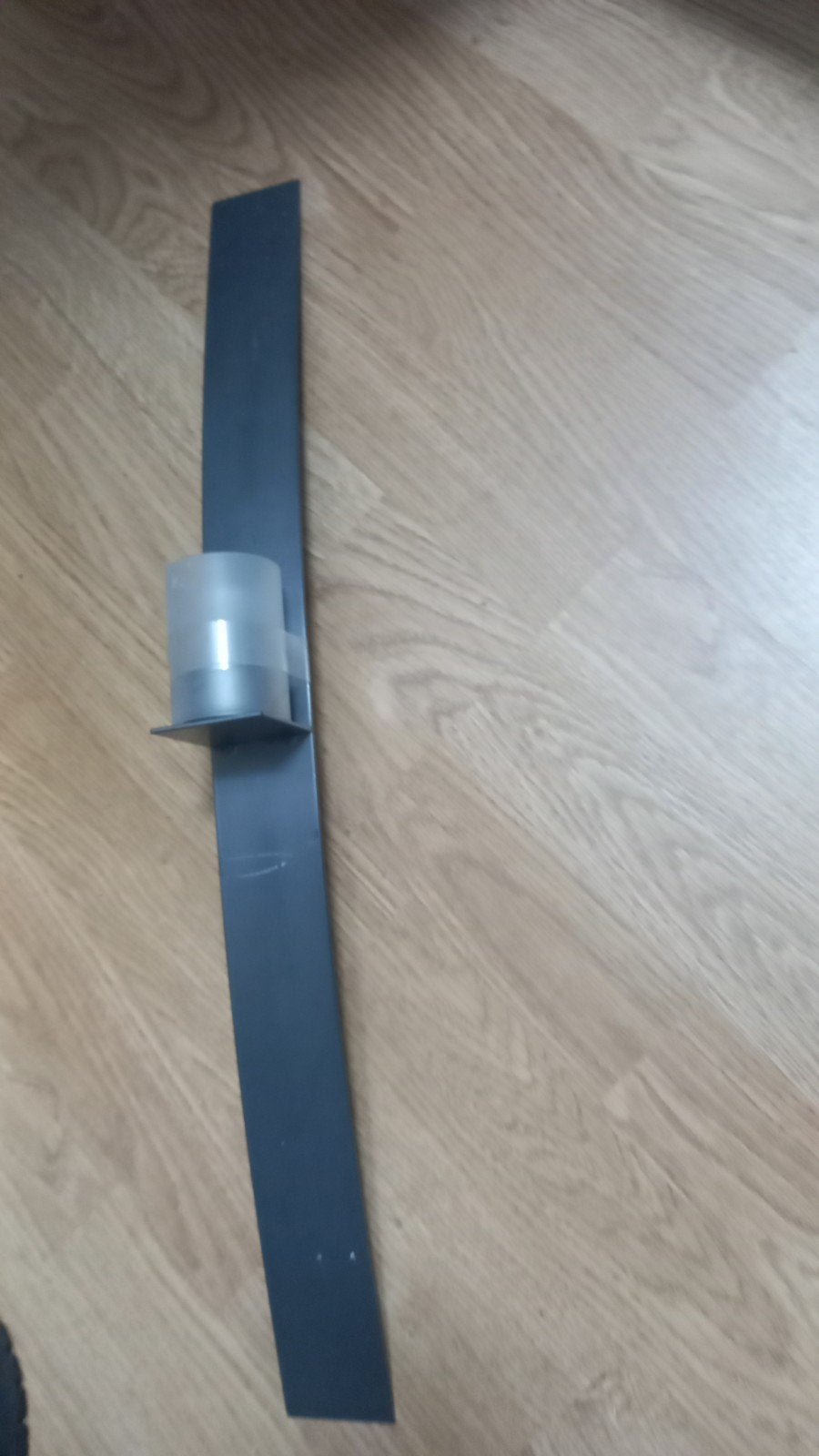 Wand waxinelichthouder - 60 cm, Huis en Inrichting, Gebruikt, Zwart, Waxinelichthouder, Ophalen of Verzenden