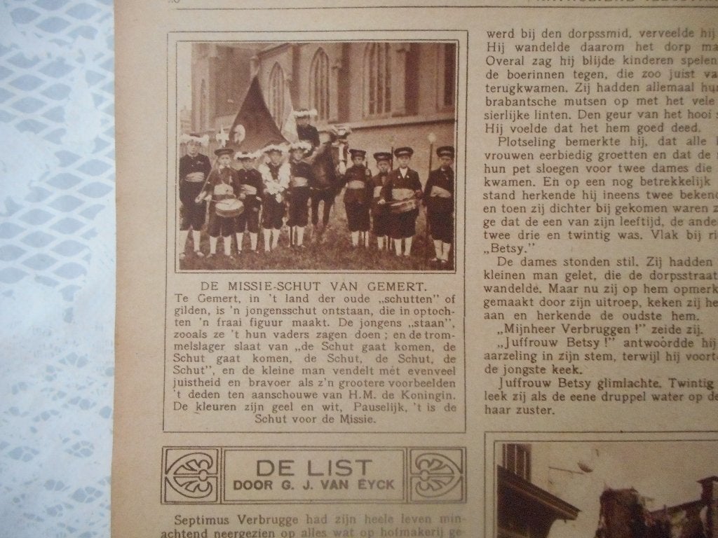 Gemert. Schutterij. Missie-schut. 1923., Ophalen of Verzenden, 1920 tot 1940, Nederland, Knipsel(s)