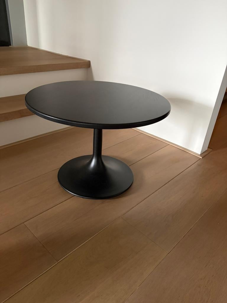 Bijzettafel rond massief hout, Huis en Inrichting, Tafels | Bijzettafels, Minder dan 45 cm, Minder dan 55 cm, Rond, Ophalen of Verzenden
