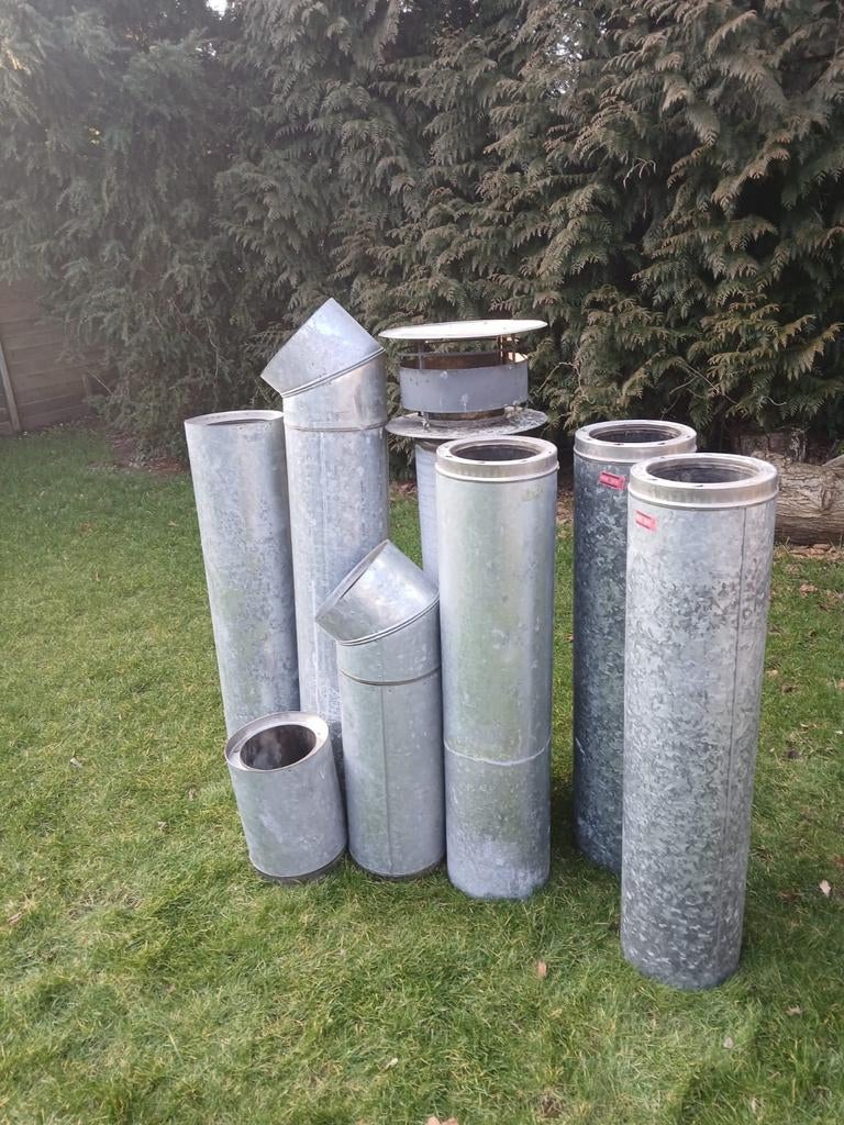 Kachelbuizen dubbelwandig, Gebruikt, Kachel, Minder dan 60 cm, Ophalen of Verzenden
